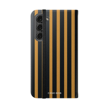 Golden Stripes - Samsung S23+ Case - Wallet