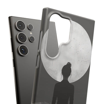 Zen Serenity Moon Reflection Samsung S24 - Slim Phone Case