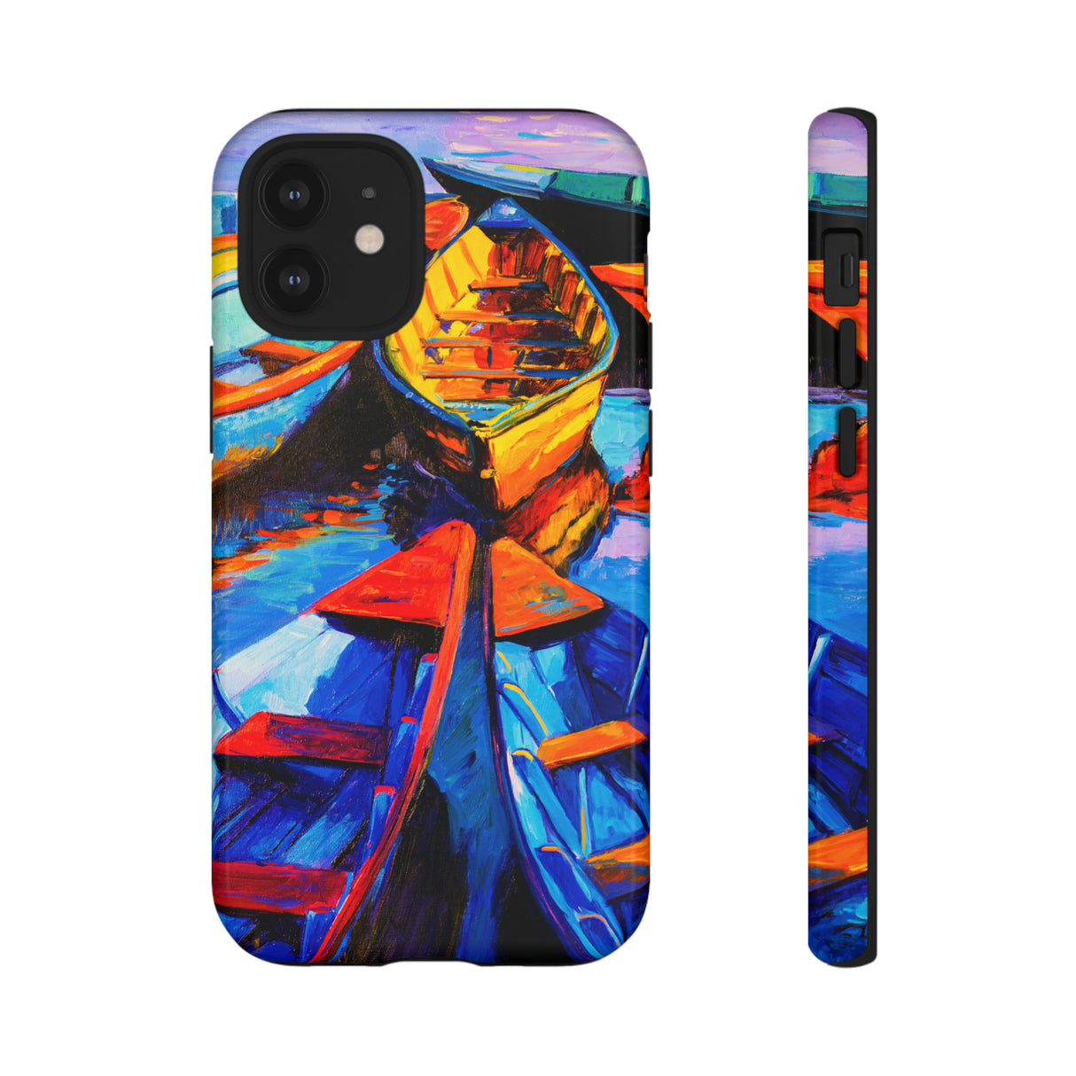 Oil painting - Wooden Boat - Protective Phone Case