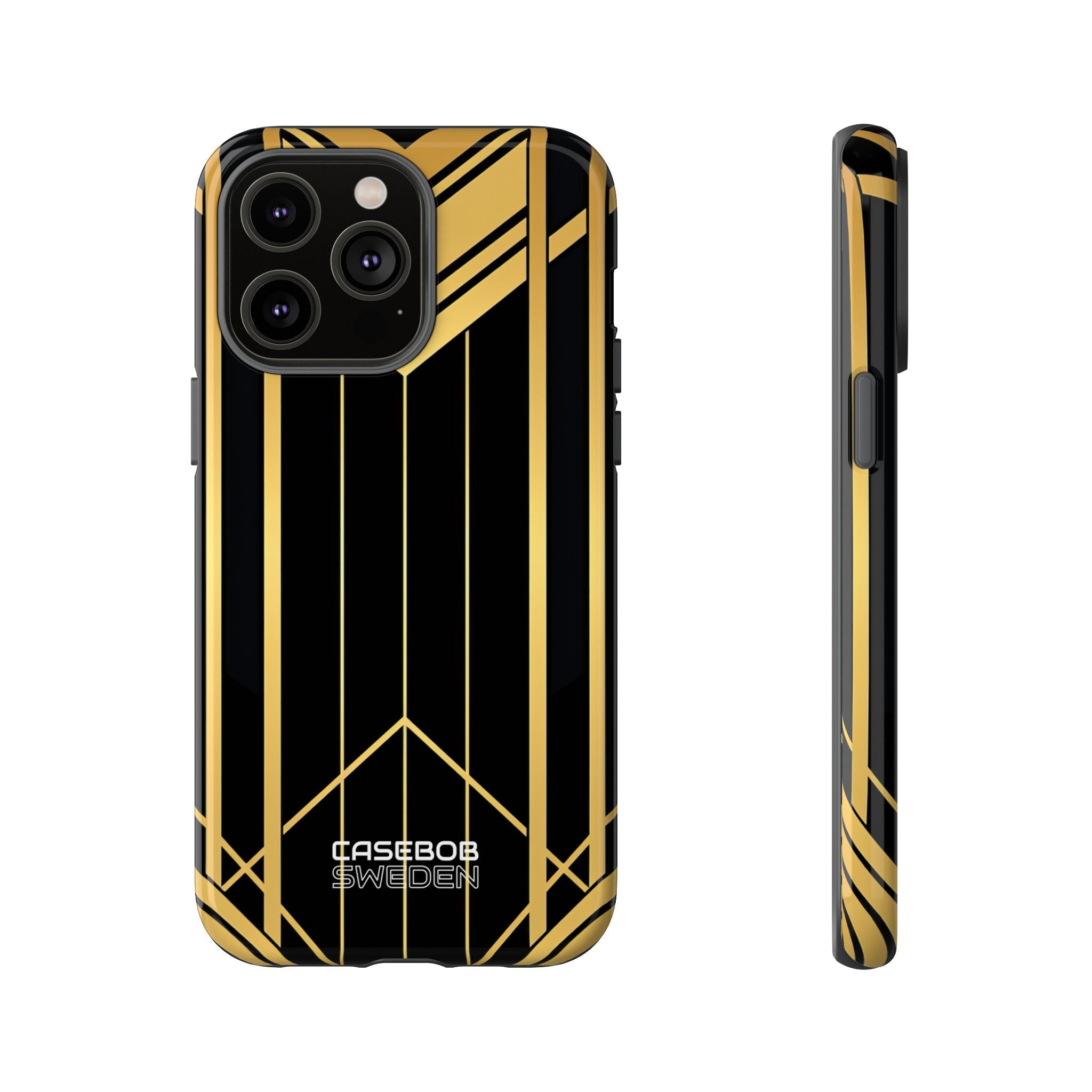 Golden Geometric Symphony iPhone 14 - Tough