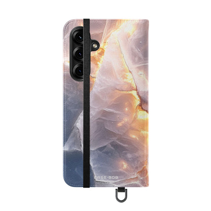 Crystal Veins Glow - Samsung S25+ Case - Wallet