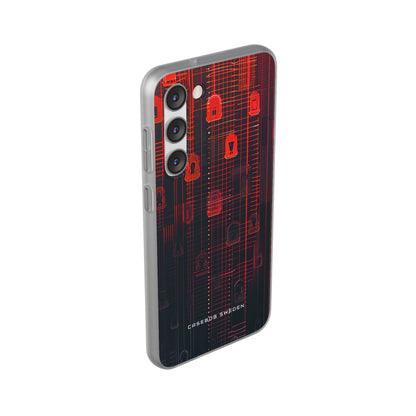 Gradient Cyber Lock Samsung S23 - Flexi Phone Case