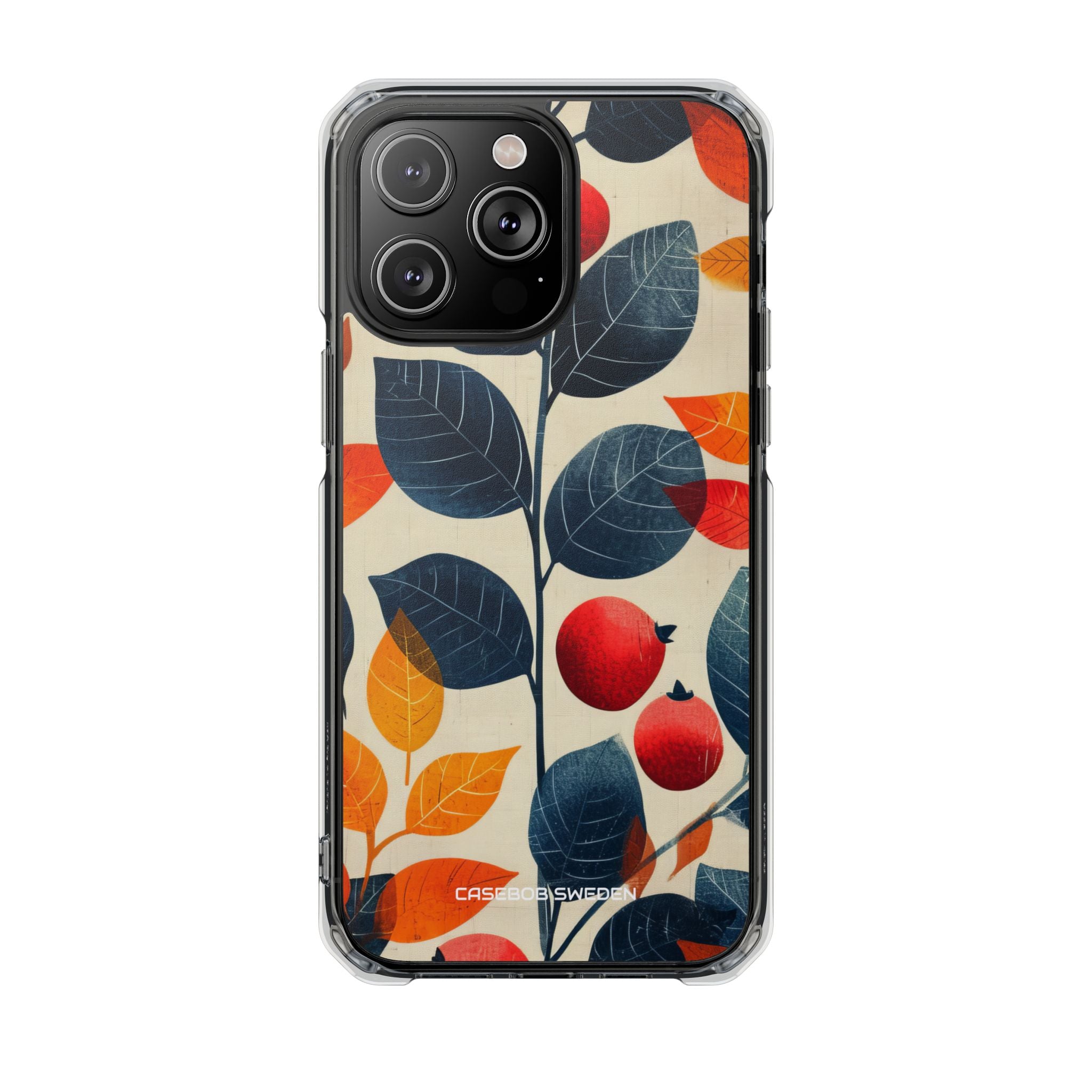 Autumn Nature Pattern - Clear Impact iPhone 14 Phone Case