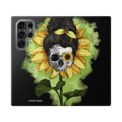 Skull Sunflower - Samsung S23 Ultra Case - Wallet