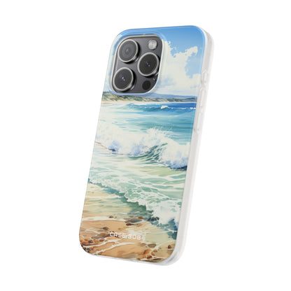 Foamy Wave Breeze iPhone 15 Pro Case - Soft