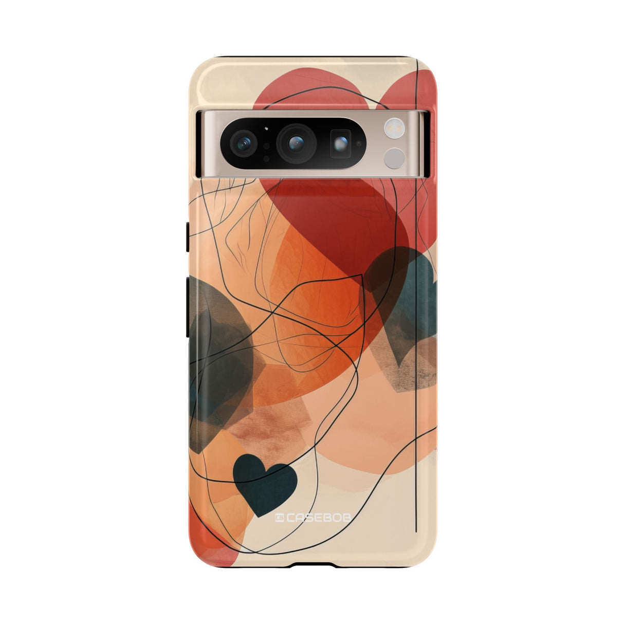 Abstract Heart Harmony | Protective Phone Case for Google Pixel