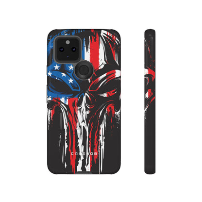 Military Grunge Skull Patriotic - Protective Phone Case