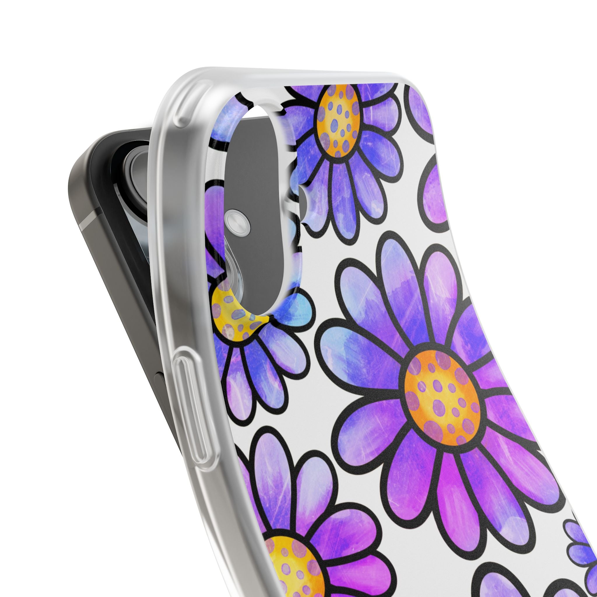 Polka Dot Blooms iPhone 16 Plus Case - Soft