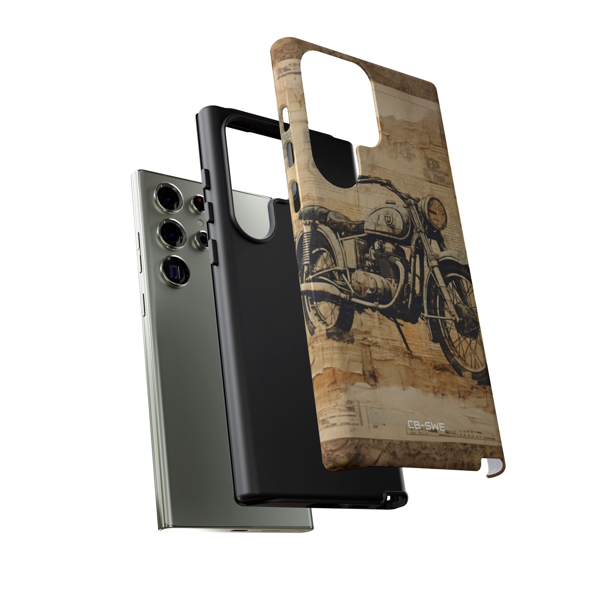 Vintage Motorcycle Collage - Samsung Case