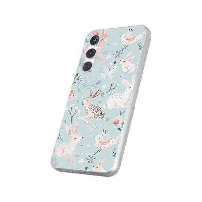 Whimsical Bunny Blossom - Flexi Samsung S23 Phone Case