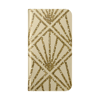 Golden Fan Sparkle - iPhone 16 Max Case - Wallet