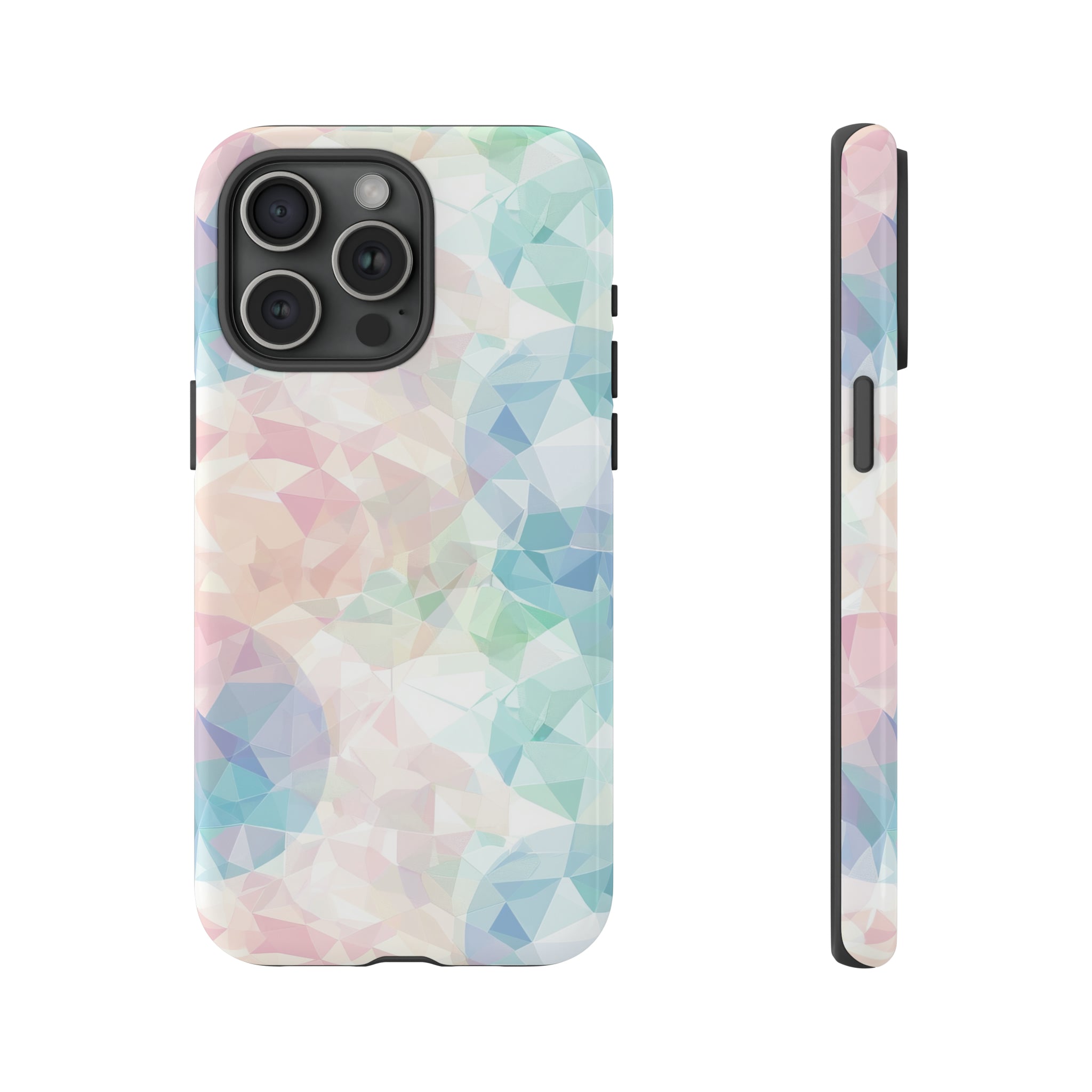 Geometric Intricacy: Pastel Precision - Protective Phone Case