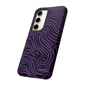 Purple Line Minimalism - Protective Phone Case