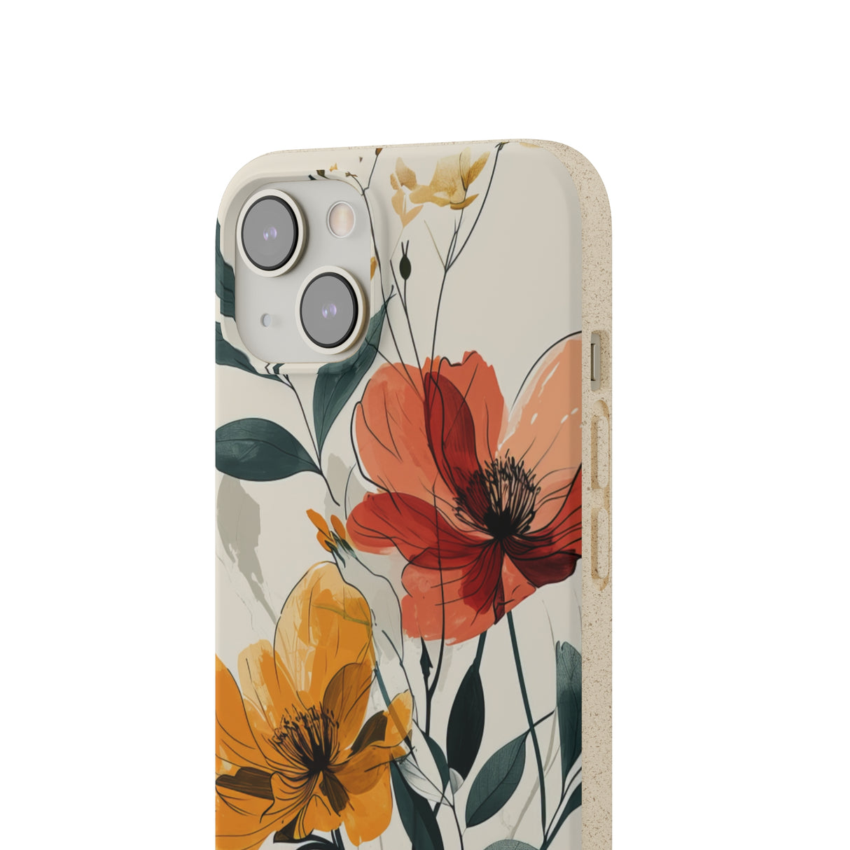 Serene Floral Harmony | Biodegradable Phone Case