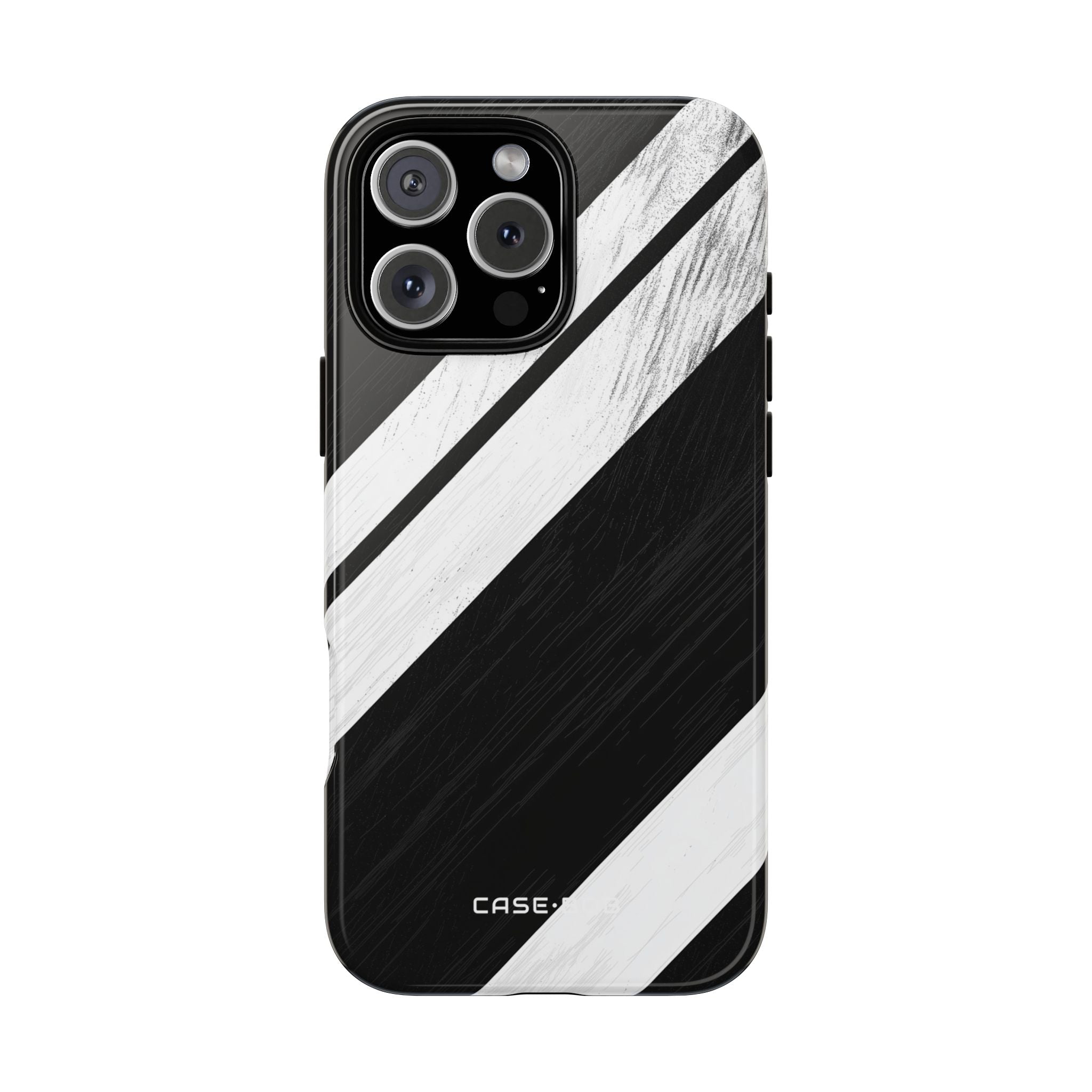 Distressed Stripe Motion iPhone 16 Pro Max Case - Tough