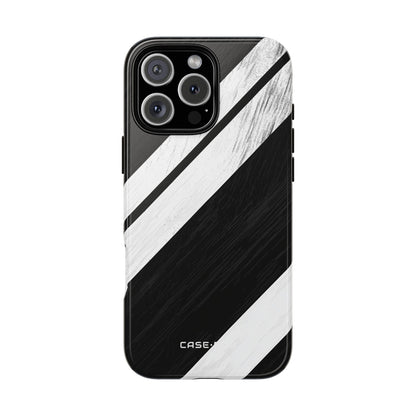 Distressed Stripe Motion iPhone 16 Pro Max Case - Tough