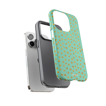 Golden Dots Dance - iPhone Case
