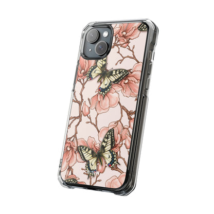 Butterflies and Magnolias Harmony iPhone Case - Impact