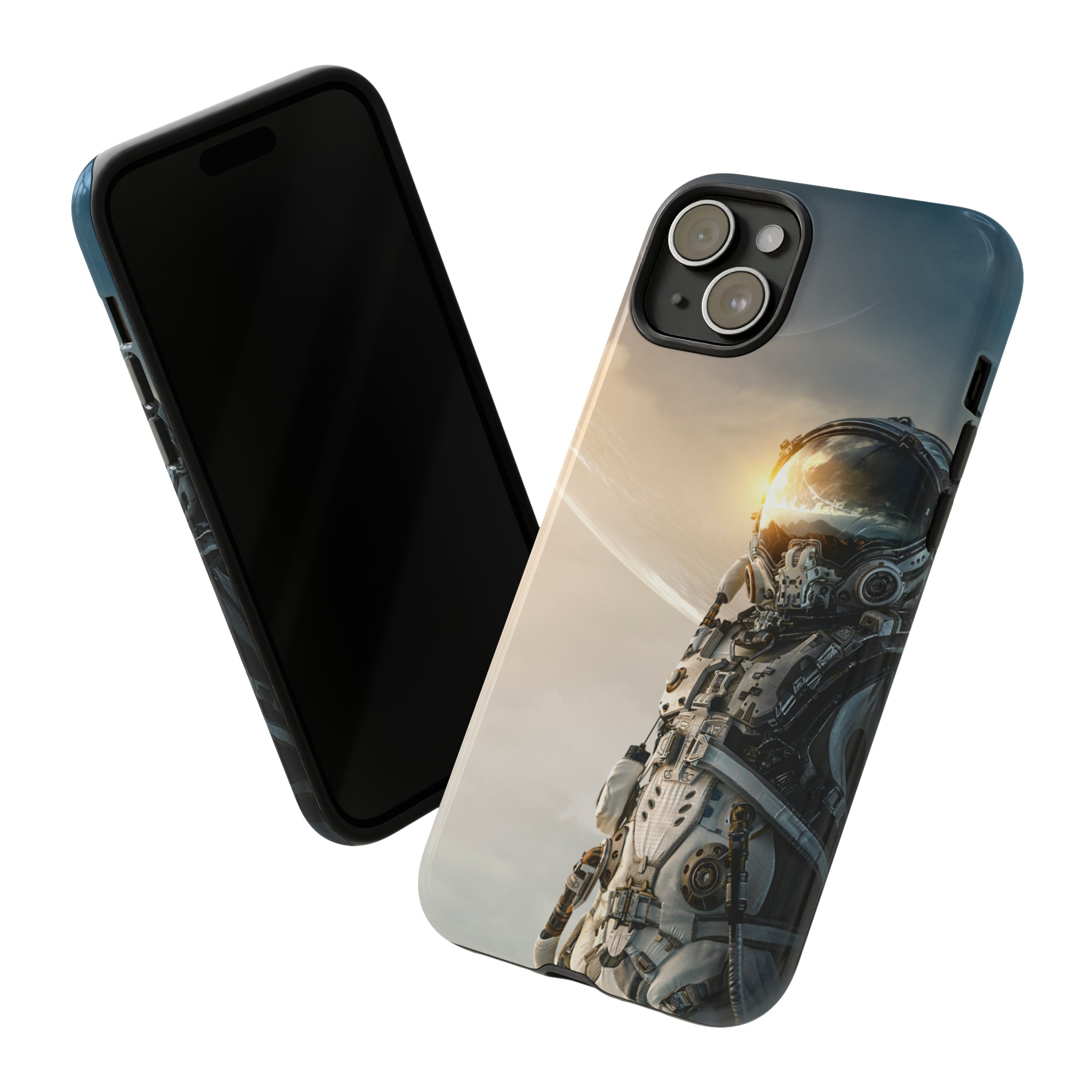 Astronaut on unexplored planet - Protective Phone Case