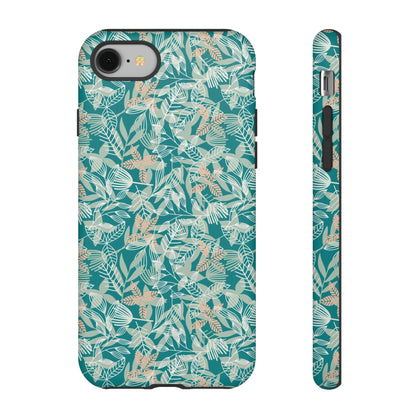 Dark Green Leaf Leaf - Protective Phone Case