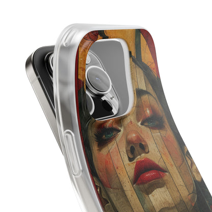 Bold Art Deco Portrait - Flexi iPhone 16 Phone Case