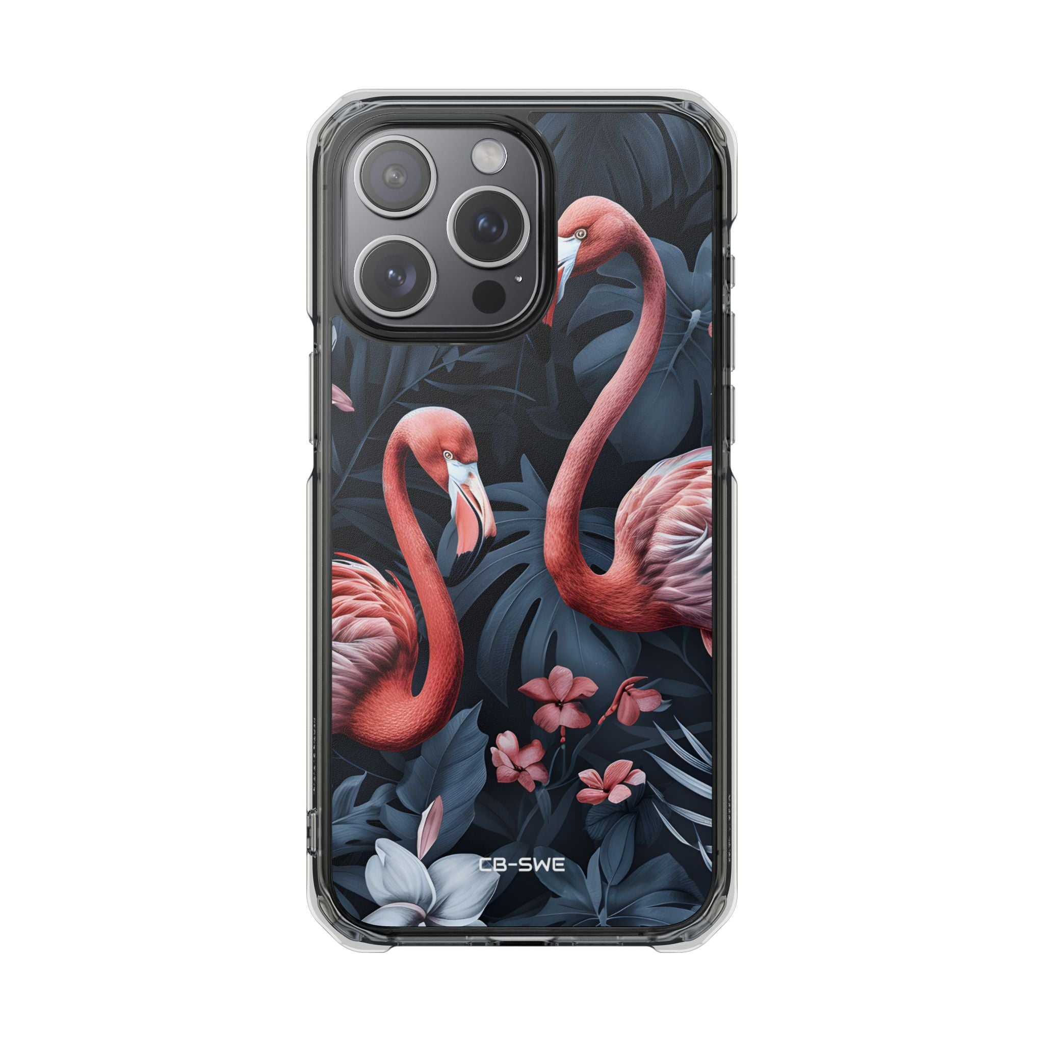 Flamingos Embrace Nature iPhone Case - Impact
