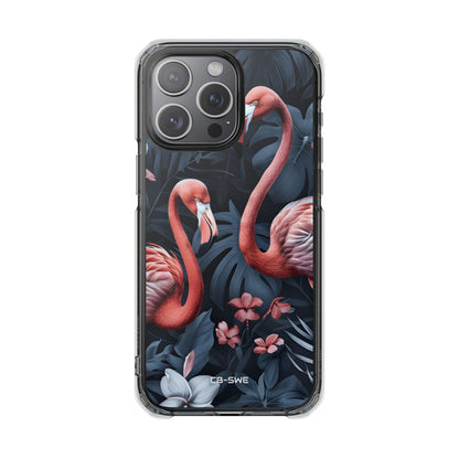Flamingos Embrace Nature iPhone Case - Impact