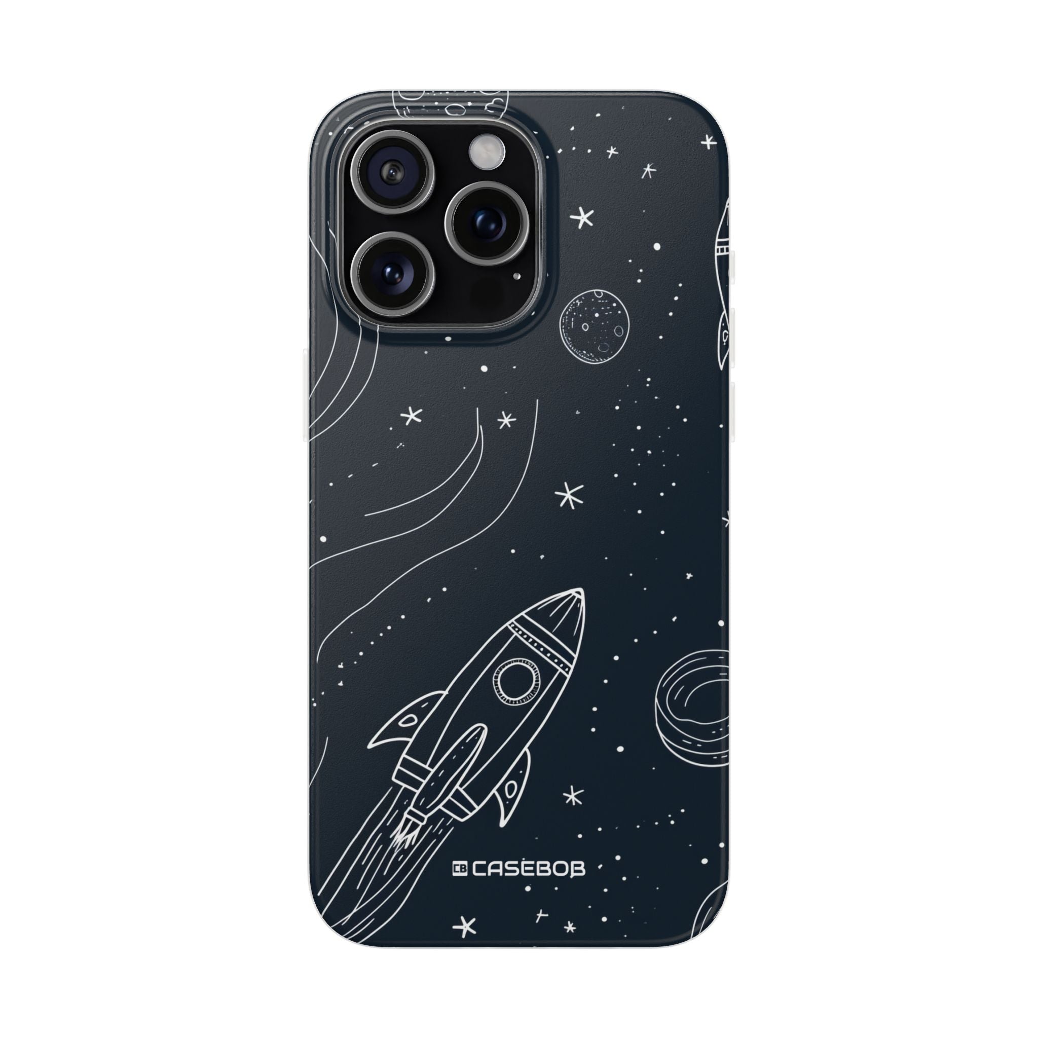 Cosmic Doodle Adventure | Flexible Phone Case for iPhone