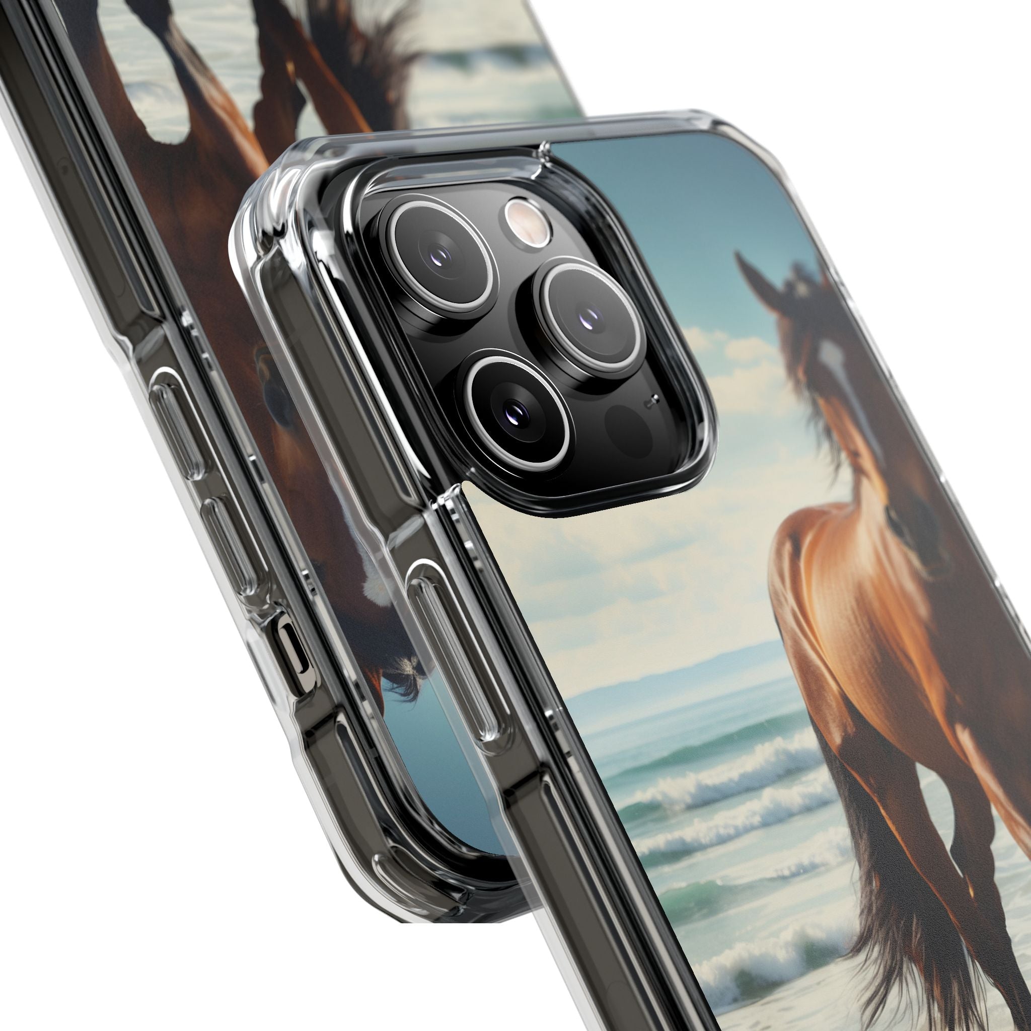 Horse Gallops Shoreline iPhone Case - Impact