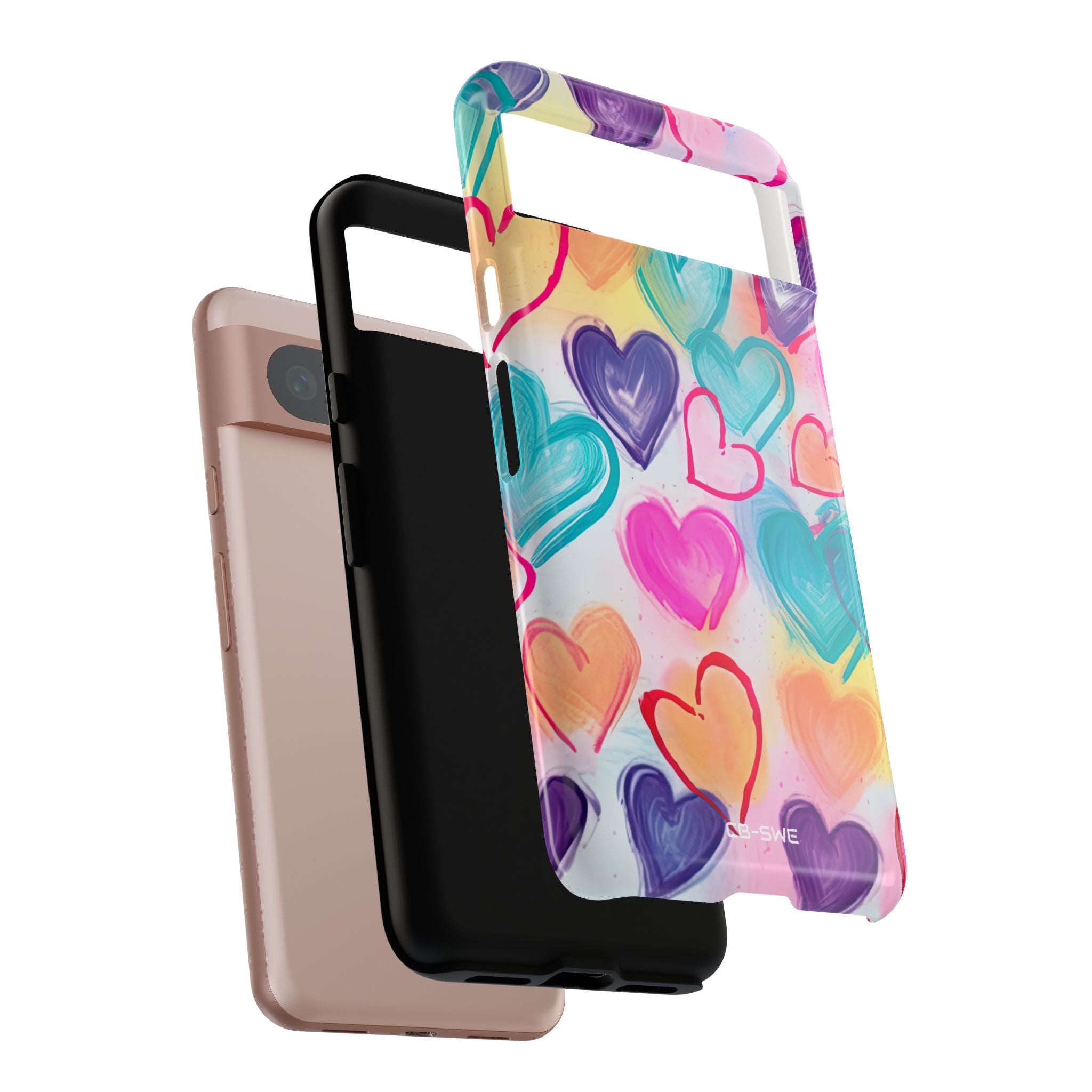 Hearts Dance Playfully - Google Pixel Case