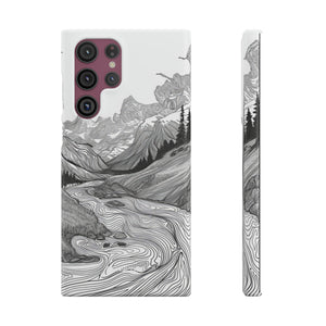 Monochrome Serenity | Slim Phone Case for Samsung