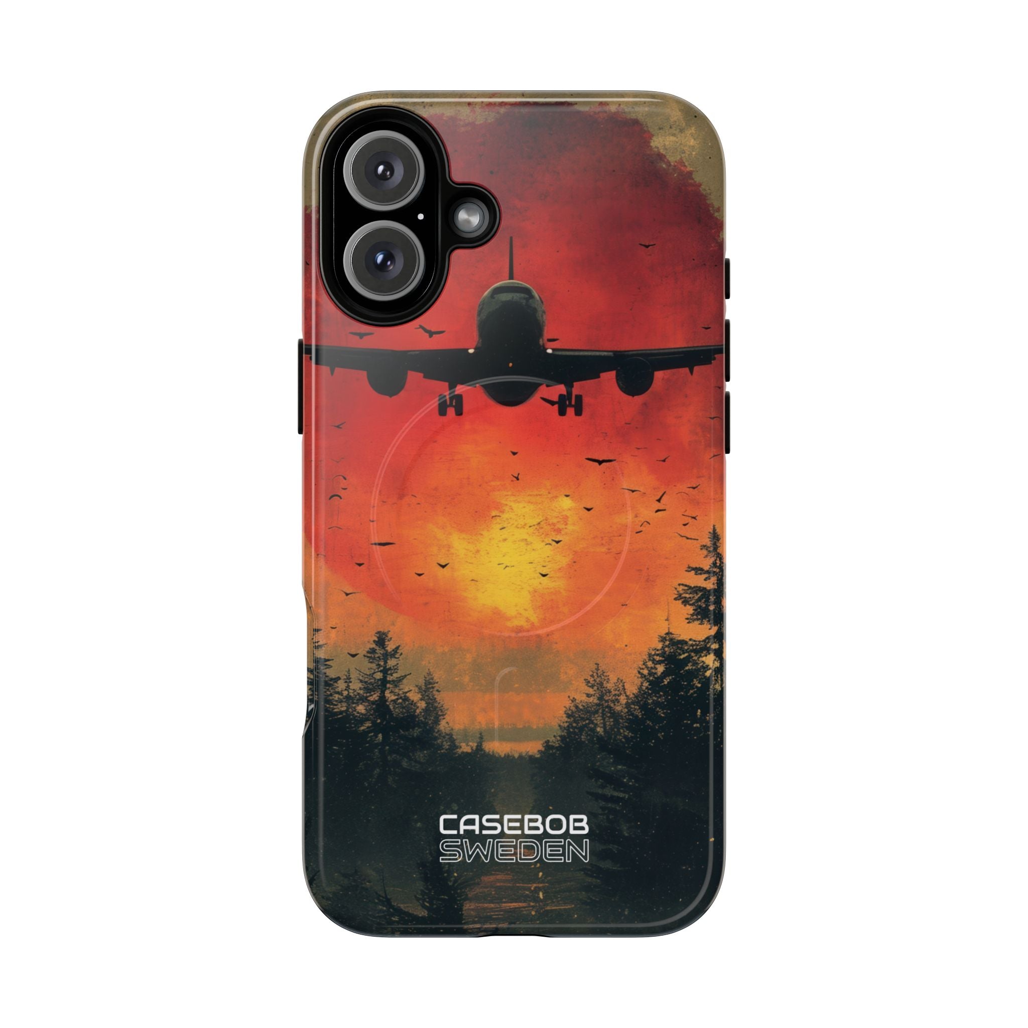 Crimson Sky Flight iPhone 16 - Tough+