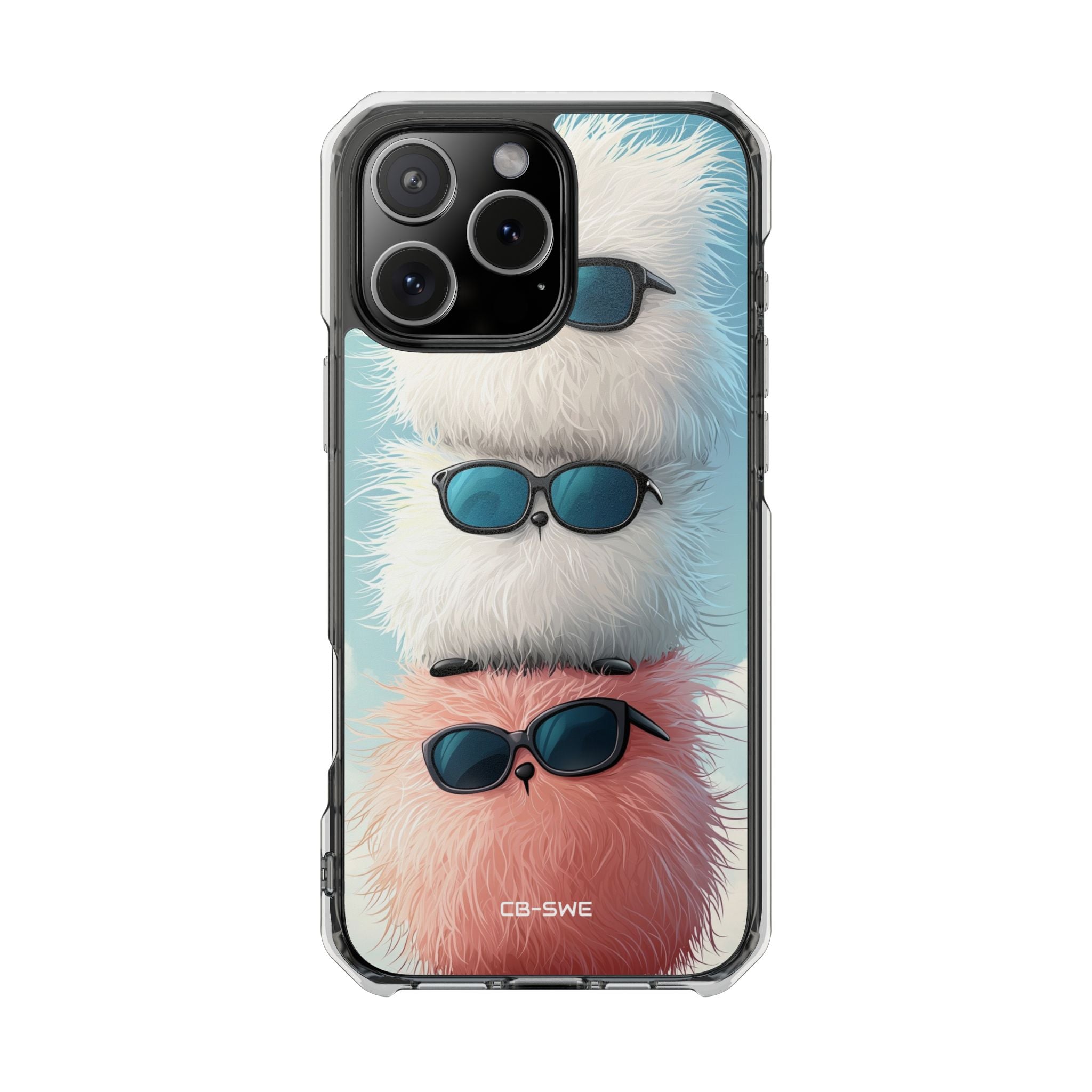 Fluffy Creatures Stack iPhone Case - Impact