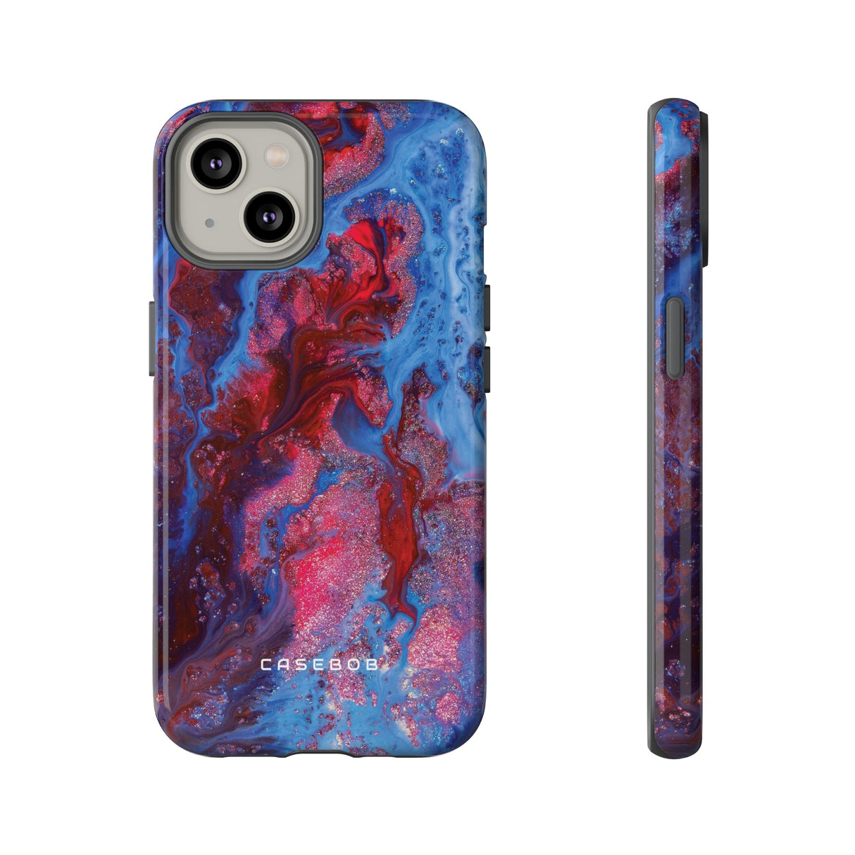 Deep Red Ink Art Phone Case - Protective - Protective Phone Case