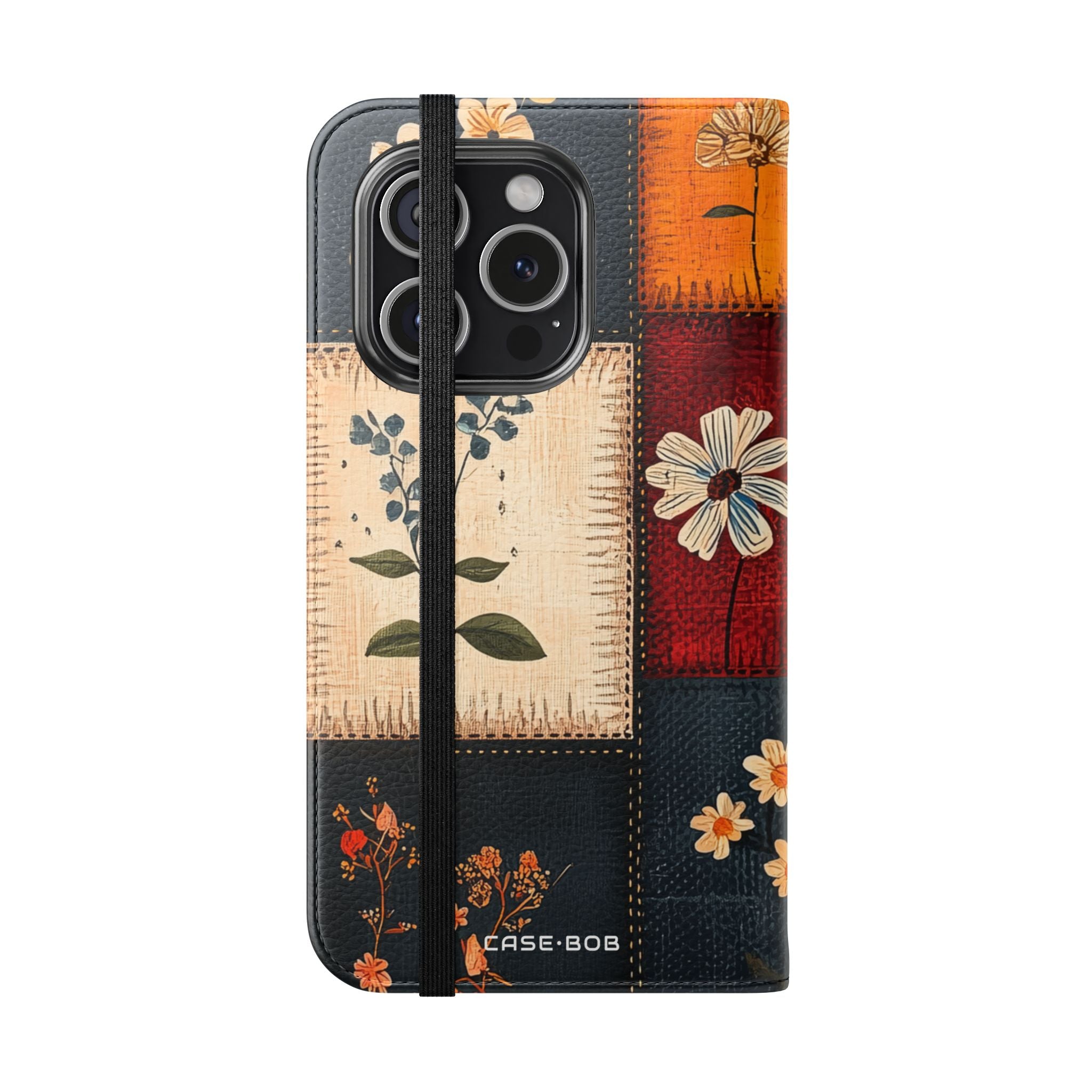 Patchwork Blooms - iPhone 15 Pro Case - Wallet