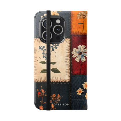 Patchwork Blooms - iPhone 15 Pro Case - Wallet