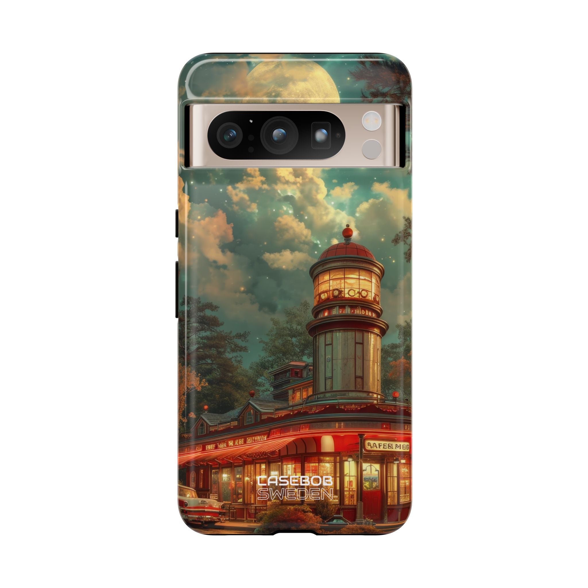 Retro Moonlight Cafe Google Pixel 8 - Tough