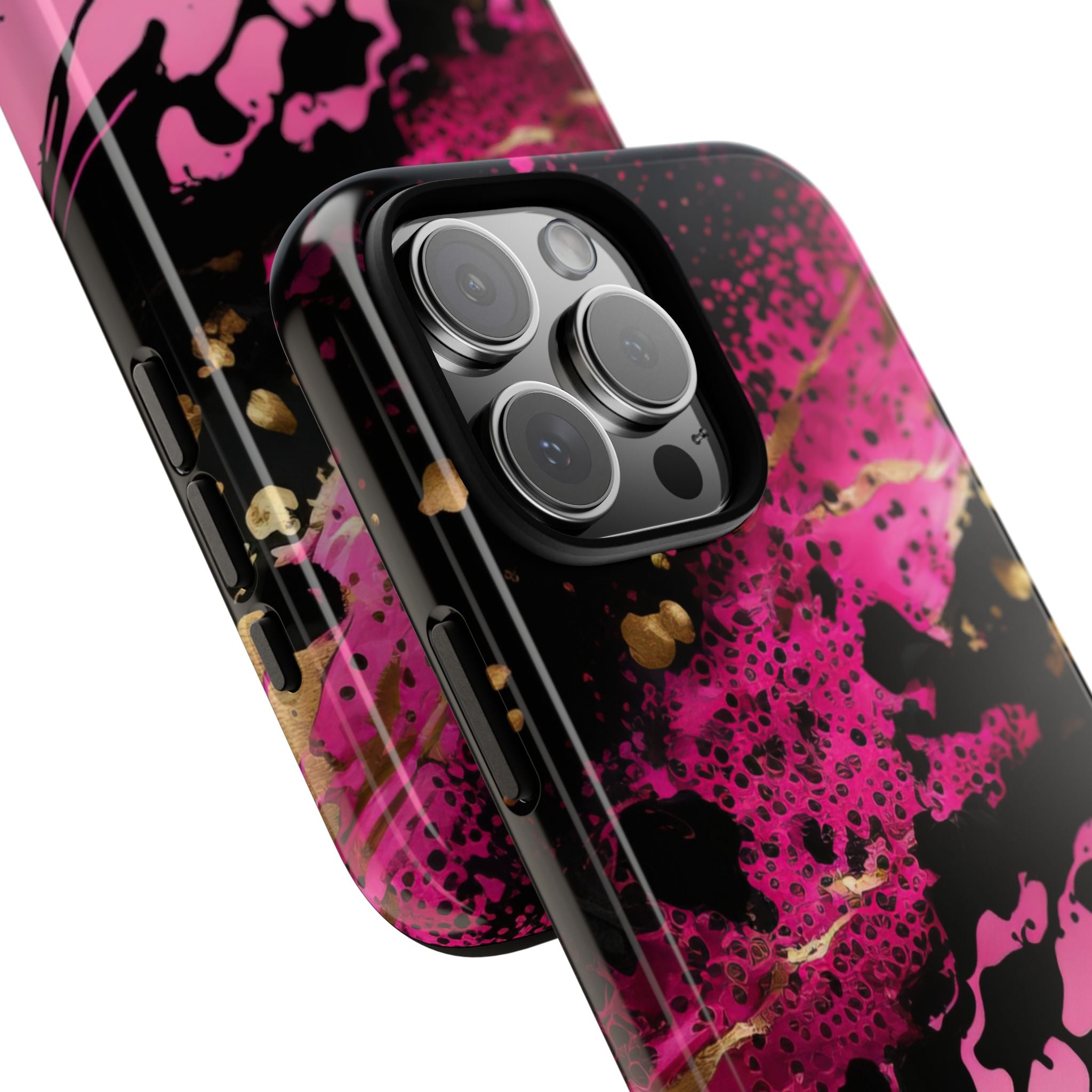 Dynamic Splatter Elegance - iPhone Case