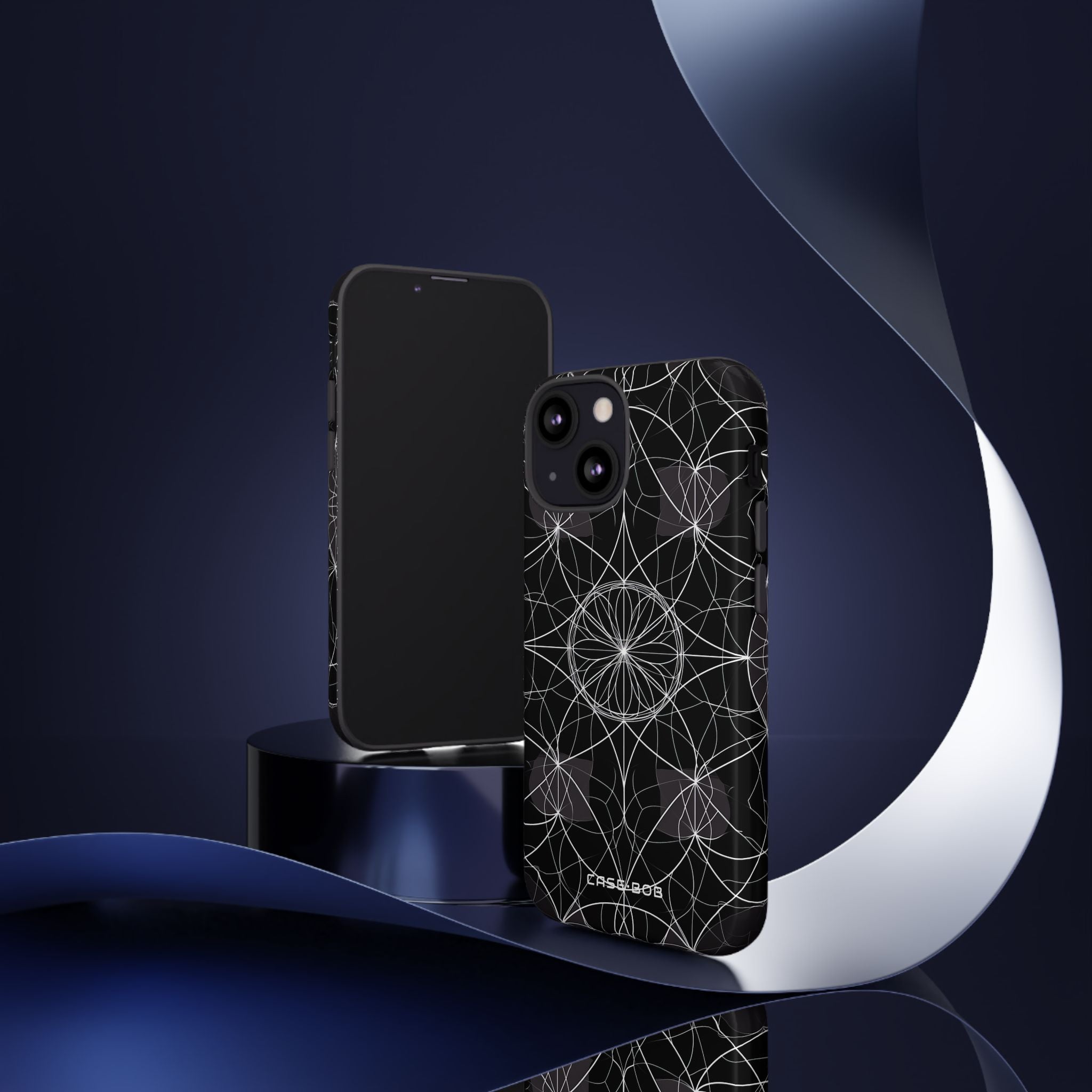 Radiant Petal Orbit iPhone 13 Mini Case - Tough