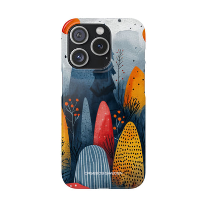 Whimsical Nature - Slim iPhone 15 Phone Case