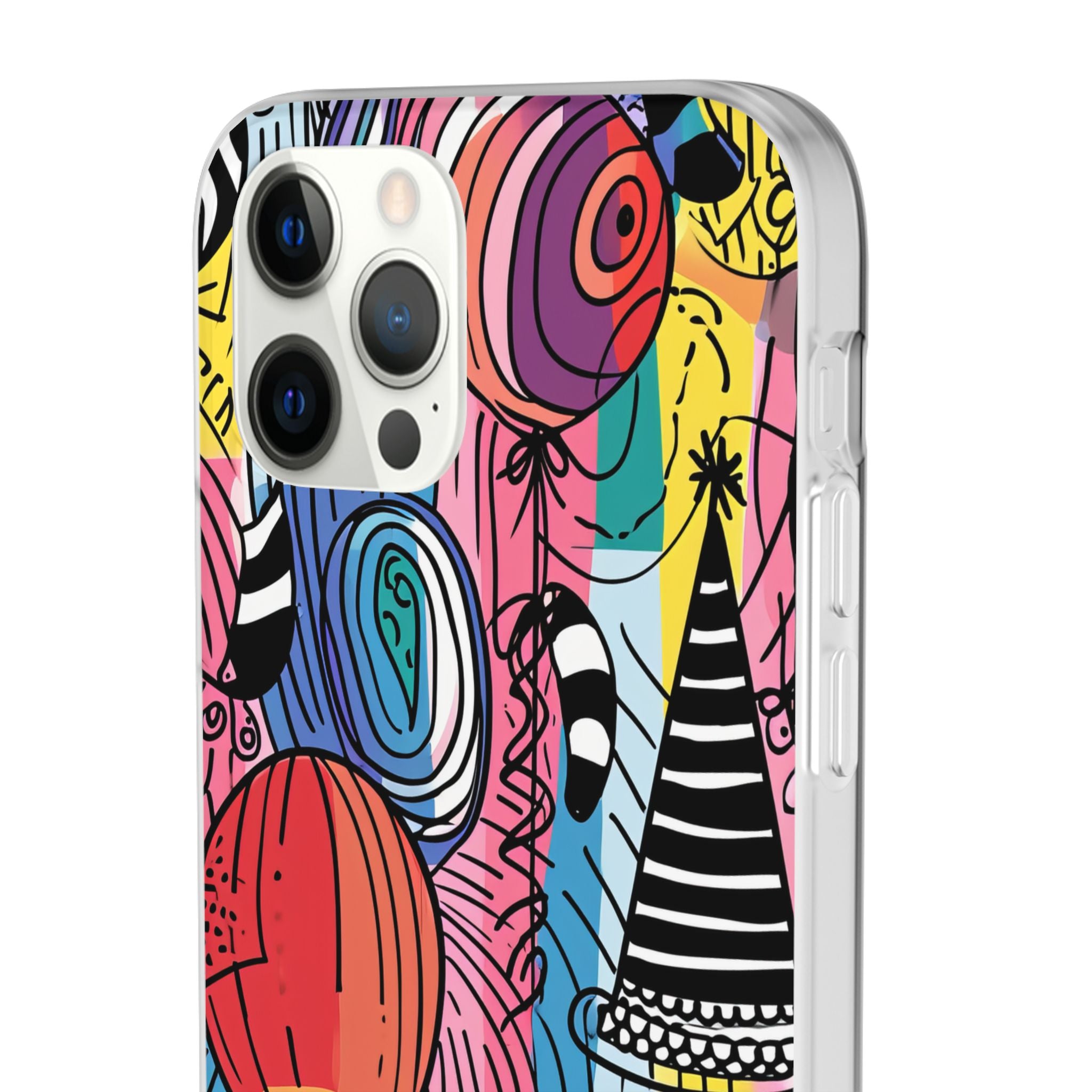 Vibrant Party Whimsy | Flexible Phone Case for iPhone