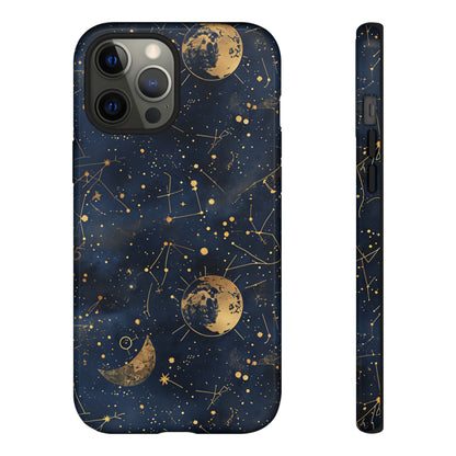 Celestial Zodiac Whispers - Protective Phone Case