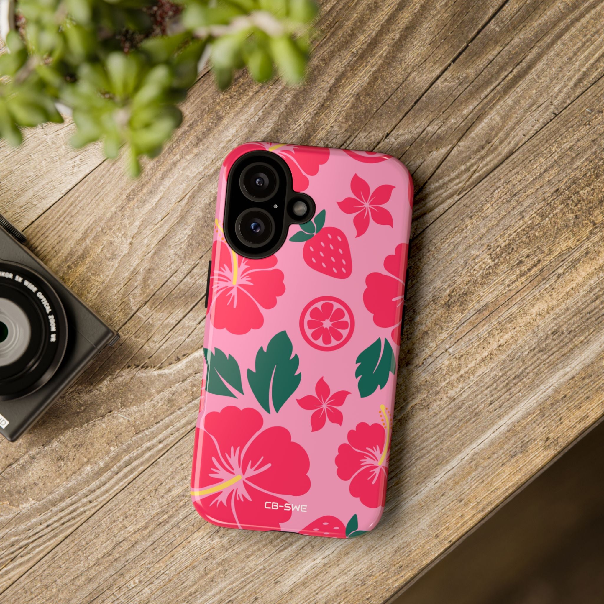 Tropical Hibiscus Harmony - iPhone Case