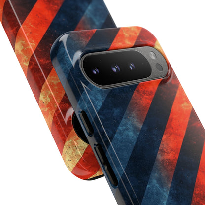 Diagonal Stripes Blaze Google Pixel 9 Pro XL Case - Tough