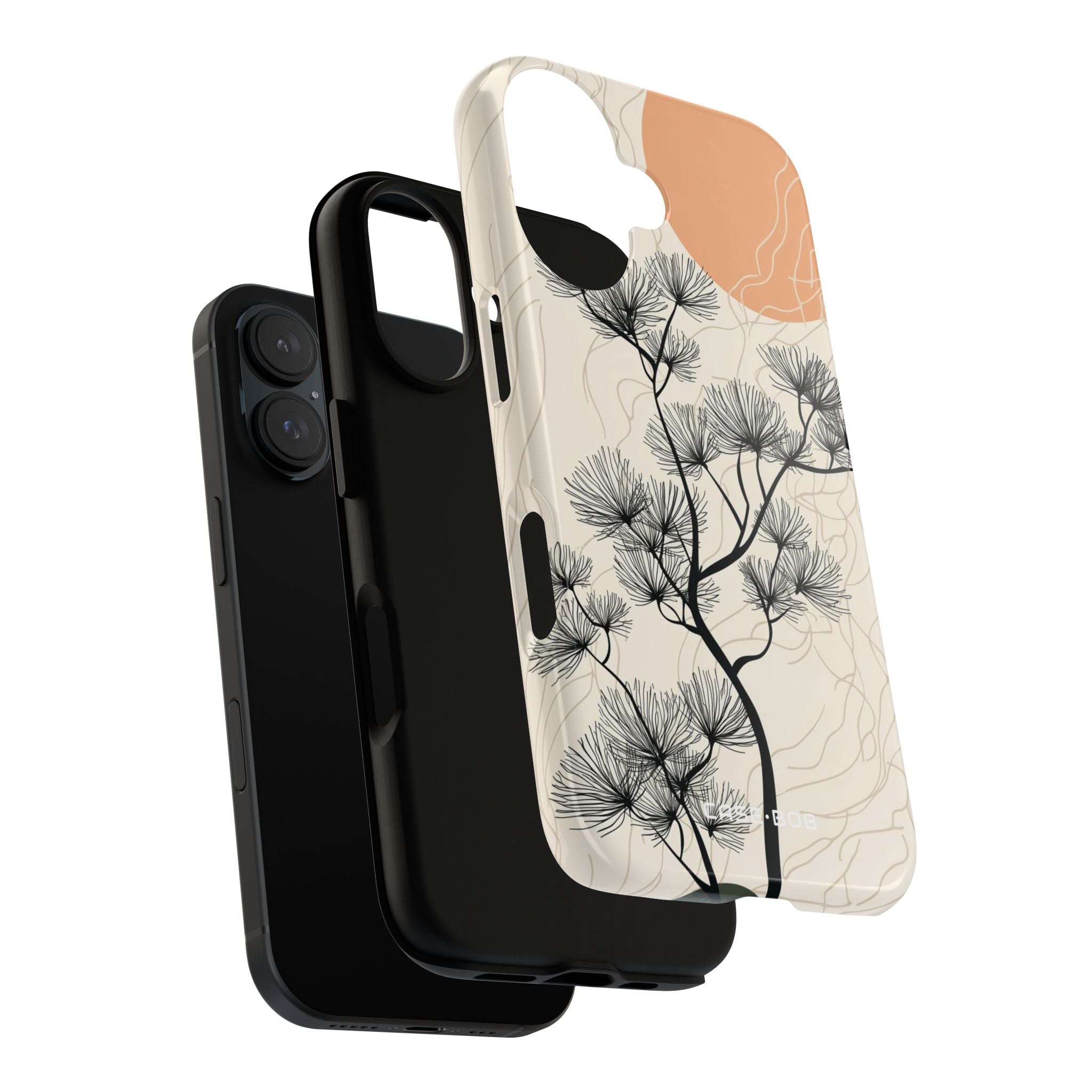 Spiky Tree Sunset iPhone 16 Pro Case - Tough