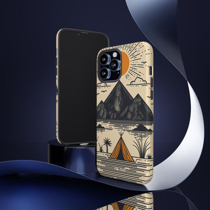Golden Tent Awaits - iPhone Case