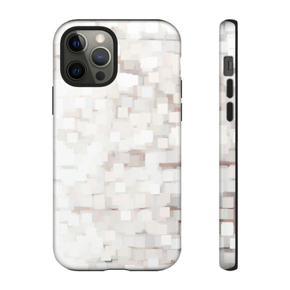 White Abstract Background - Protective Phone Case