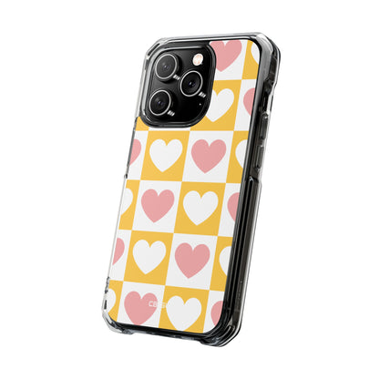Heart Grid Harmony iPhone Case - Impact