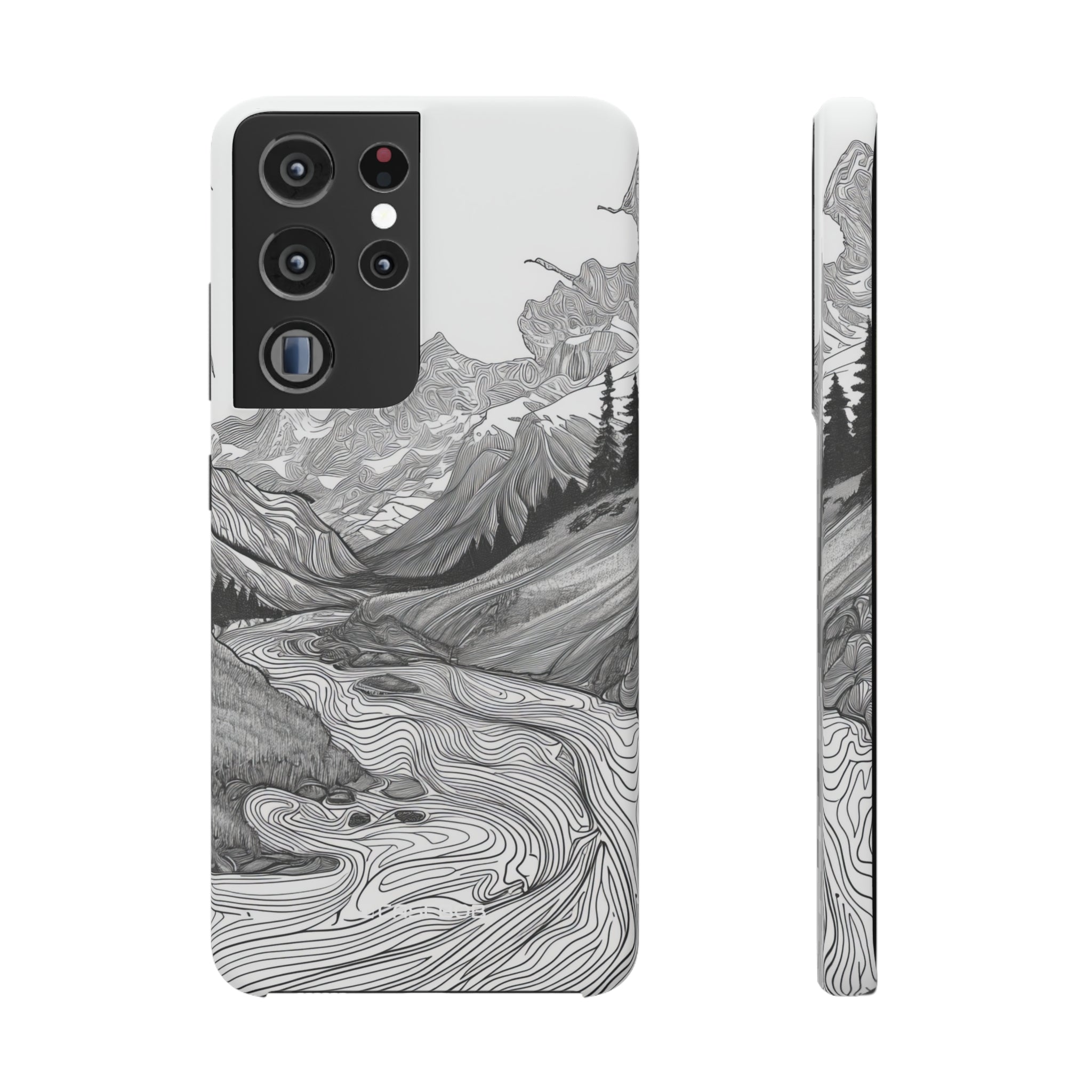 Monochrome Serenity | Slim Phone Case for Samsung