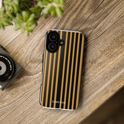 Golden Stripes iPhone 16 Pro Case - Tough